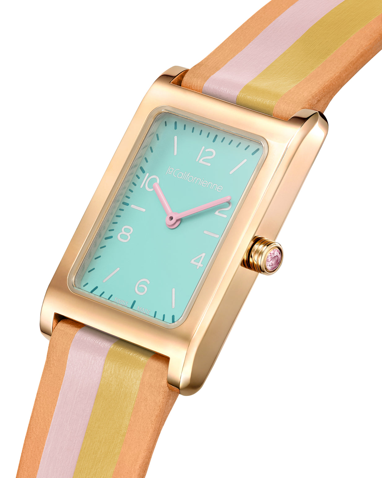 Daybreak — DB-04 Honey in Yellow Gold — Light Aqua Blanc Flamingo / Honey