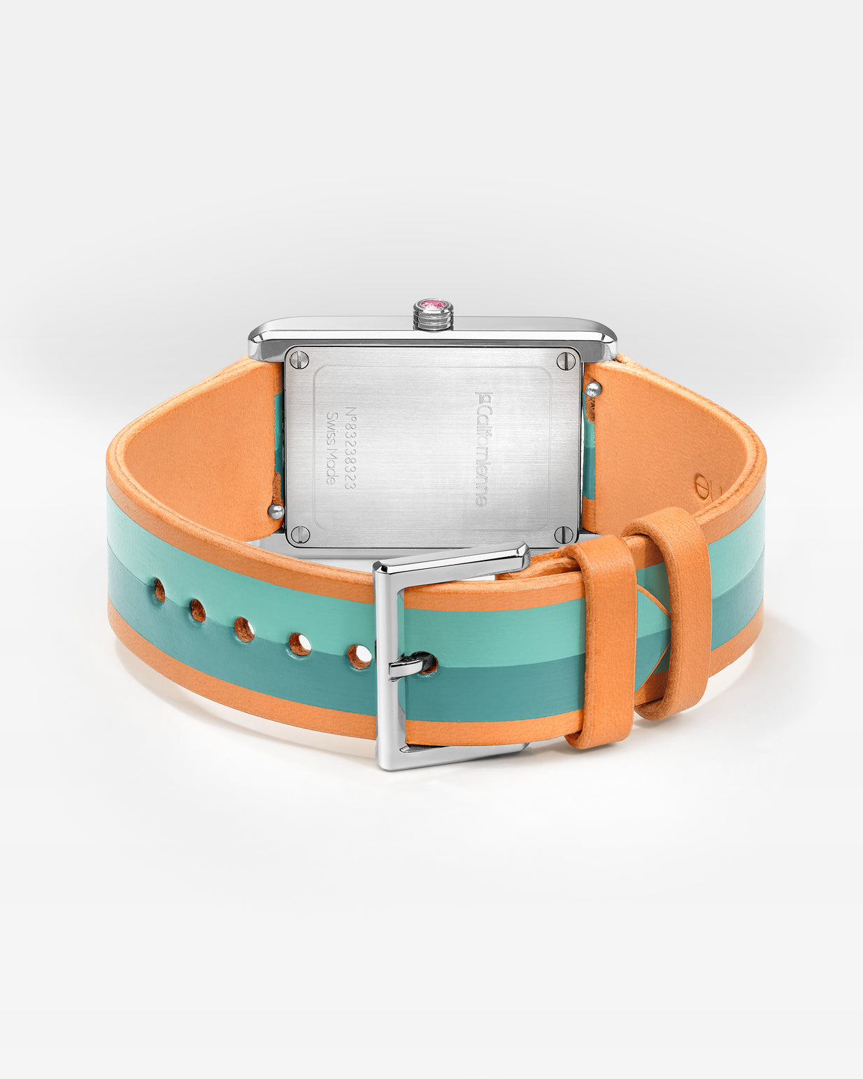 Daybreak — DB-04 Amazonite in Steel — Light Aqua Blanc Flamingo / Amazonite